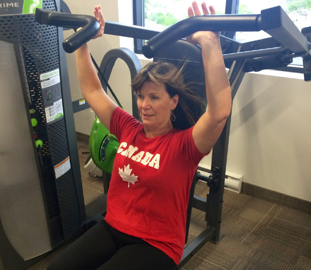 woman in gym